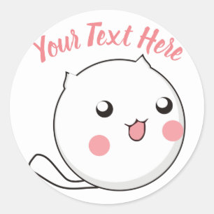 Furry Ball of Kitten Love Classic Round Sticker