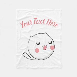 Furry Ball of Kitten Love Fleece Blanket