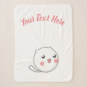 Furry Ball of Kitten Love Sherpa Blanket