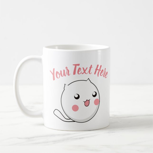 Furry Ball of Kitten Love Template Coffee Mug (Left)