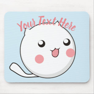 Furry Ball of Kitten Love Template Mouse Pad