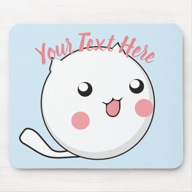 Furry Ball of Kitten Love Template Mouse Pad (Front)