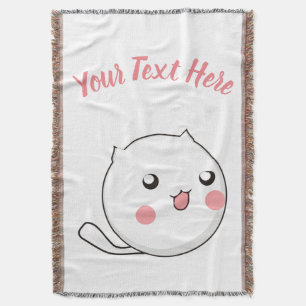 Furry Ball of Kitten Love Throw Blanket