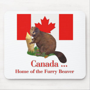 Furry Beaver Mouse Pad