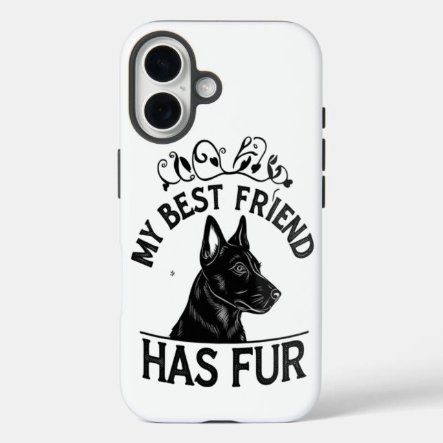 Furry Best Friend Case-Mate iPhone Case (Back)