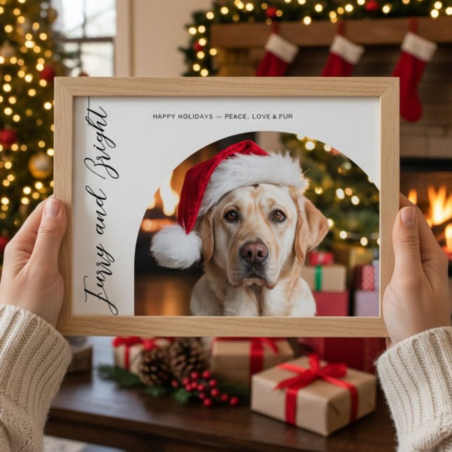 Furry & Bright Cosy Dog Holiday Card (Creator Uploaded)