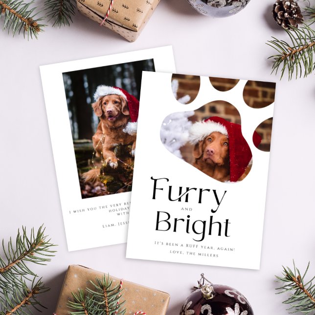 Furry&Bright Pet Photo frame Funny holiday card (Creator Uploaded)