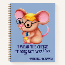 Furry Cheese Man Business Mouse Tie Glasses Nerdy