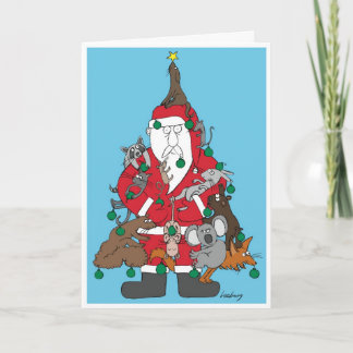 Furry Christmas Holiday Card