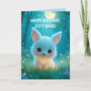 FURRY CRITTER BIRTHDAY CARD FOR KIDS