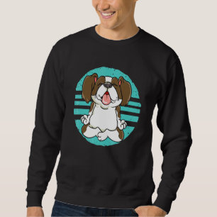 Furry Dog Sitting In The Meditating Position Sweatshirt