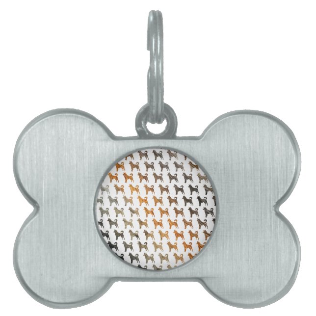 Furry Dogs Pet Name Tag (Front)