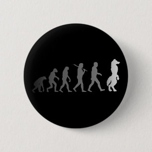 Furry evolution 6 cm round badge
