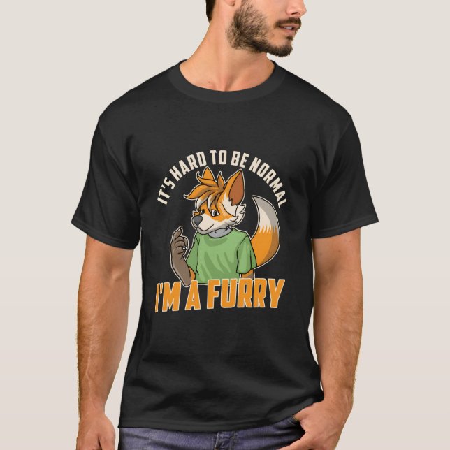 Furry Fandom Furries Fursona Fursuit T-Shirt (Front)