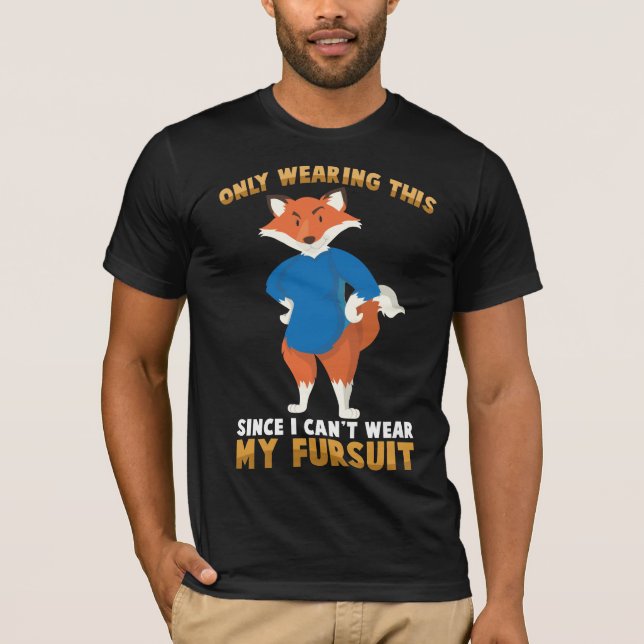 Furry Fandom Furry Fursuit Cute Fox Cosplay T-Shirt (Front)