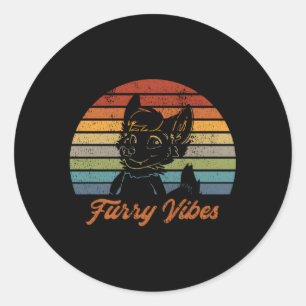 Furry Fandom Furry S Owo Fursuit Classic Round Sticker