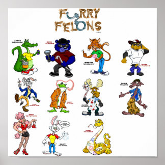 Furry Felons Poster