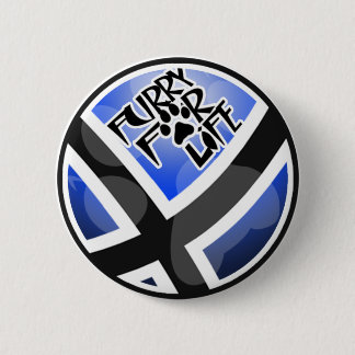 Furry For Life 6 Cm Round Badge