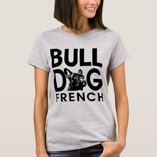 "Furry Frenchie Love" T-Shirt (Front)