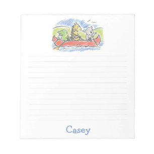 Furry Friends Canoe Note Pad