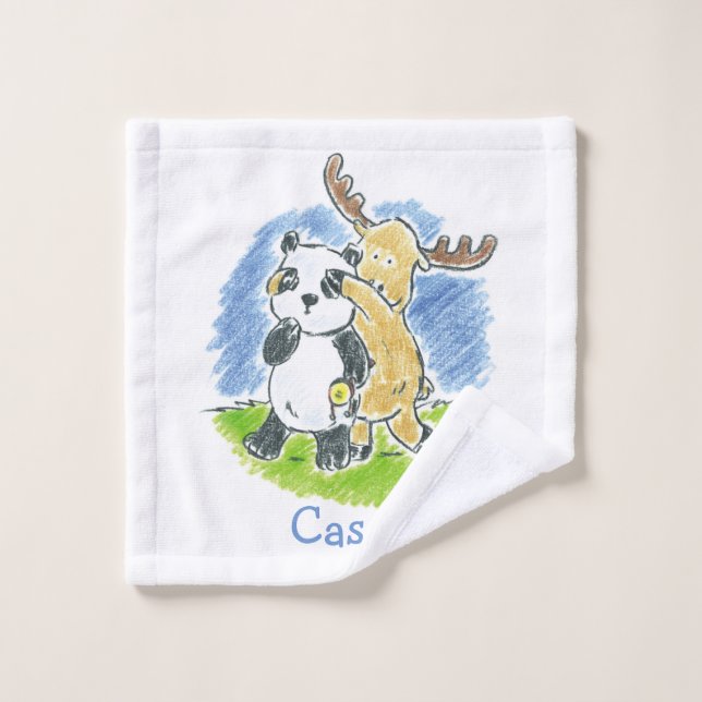 Furry Friends Peekaboo Kids Wash Cloth (Wash Cloth)