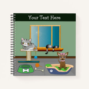 Furry Friends Personalised Notebook