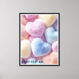Furry Hearts Wall Art – 11:11 AM & 07/07 Lucky Dat