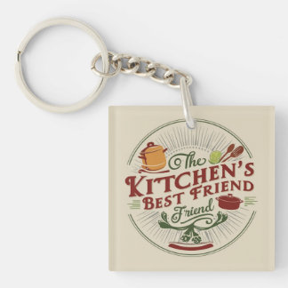 Furry Kitchen Helper Key Ring