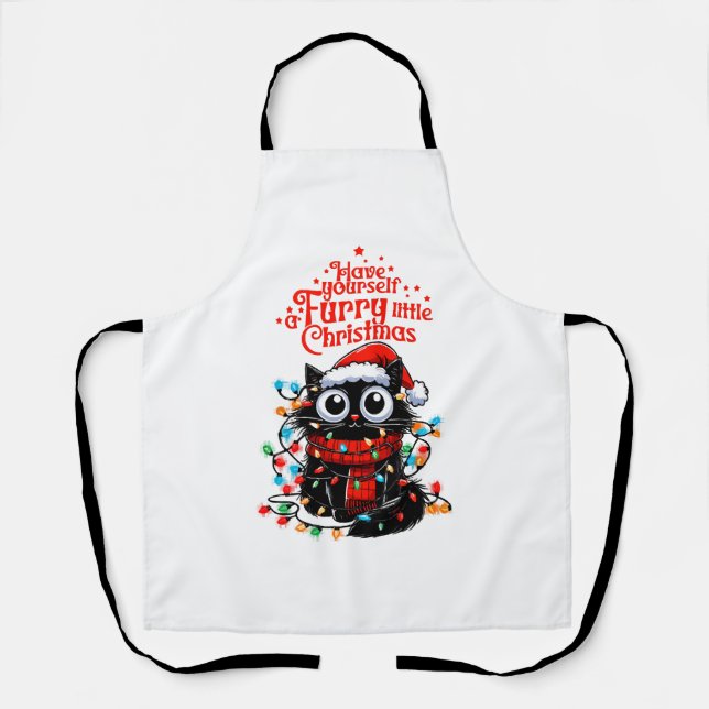 Furry Little Christmas  Apron (Front)