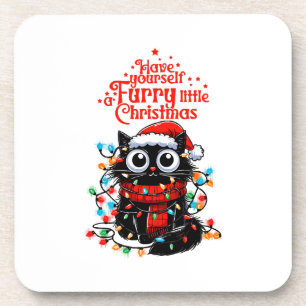 Furry Little Christmas Coaster