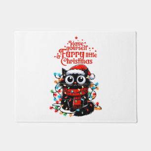 Furry Little Christmas Doormat
