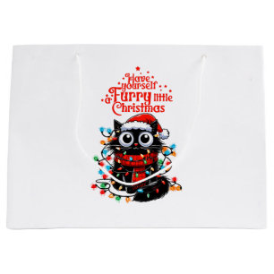 Furry Little Christmas Large Gift Bag