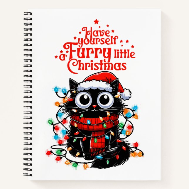 Furry Little Christmas  Notebook (Front)