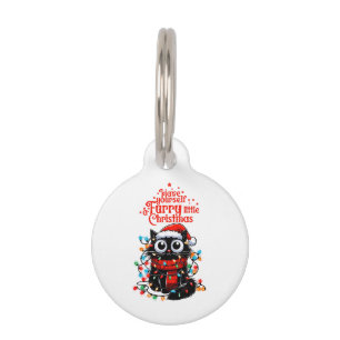 Furry Little Christmas Pet Tag