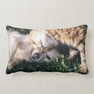 Furry Love Throw Pillow