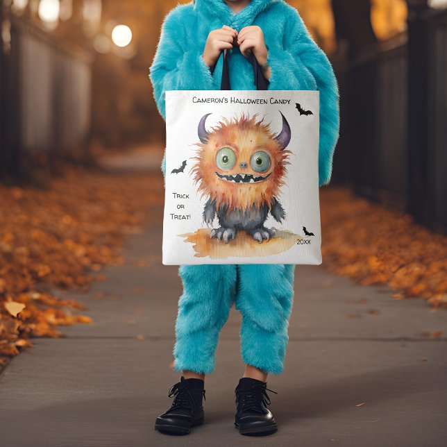 Furry Monster Halloween Candy Tote Bag (Creator Uploaded)