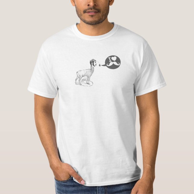 Furry Moustache dude T-Shirt (Front)