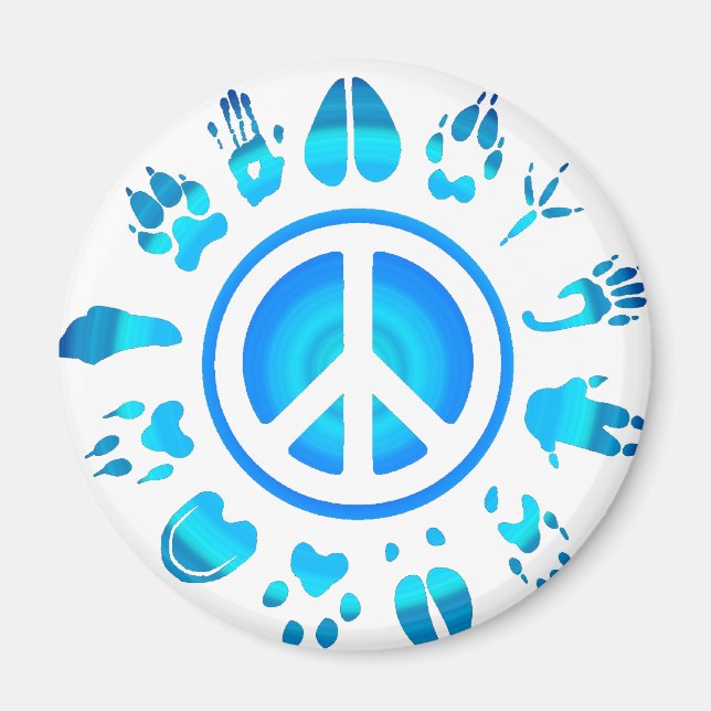 furry peace4 magnet (Front)