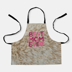 Furry Pink Best Mum Ever Apron