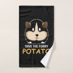 Furry Potato Guinea Pig Owner Hand Towel