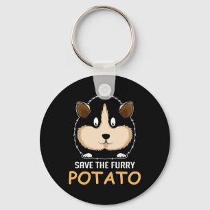 Furry Potato Guinea Pig Owner Key Ring