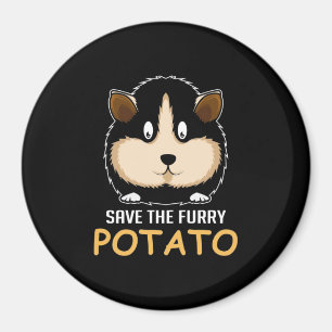 Furry Potato Guinea Pig Owner Magnet