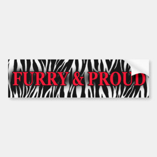 Furry & Proud Bumper Sticker