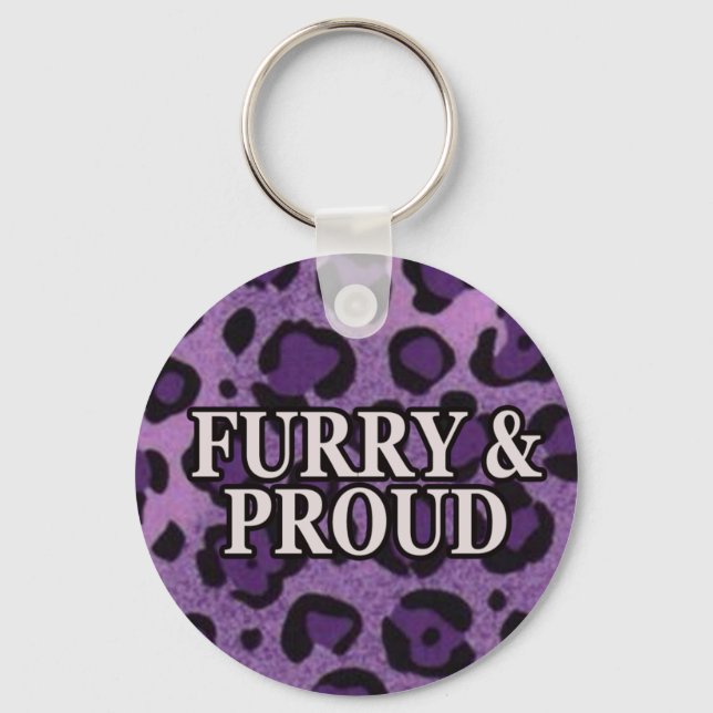 Furry & Proud Key Ring (Front)