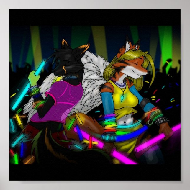 Furry Rave Poster (Front)