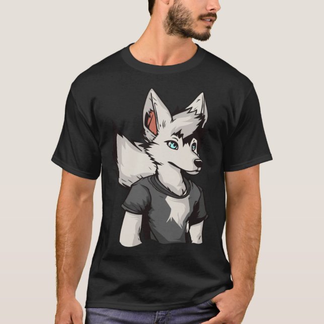 Fursona Cosplay  Furries Furry Fandom T-Shirt (Front)