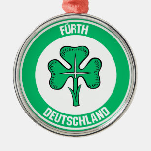 Fürth Round Emblem Metal Ornament