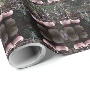 Fury Boots Slippers Ornament Wrapping Paper