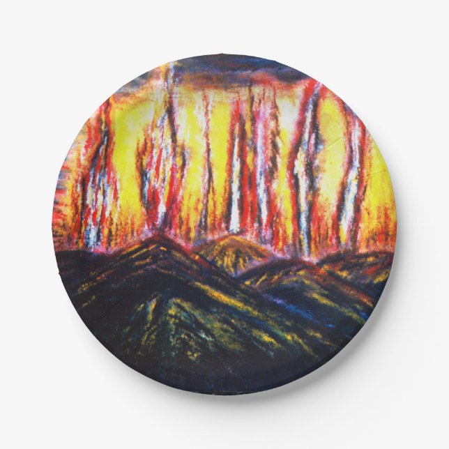 Fury Fires Paper Plate (Front)