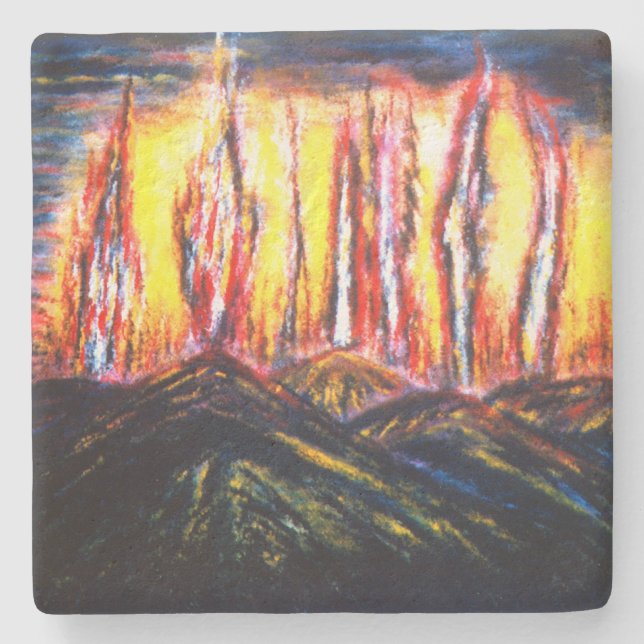Fury Fires Stone Coaster (Front)